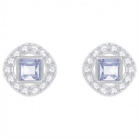 Pendientes Botón Swarovski 5352048 Mujer Angelic Square Cristal