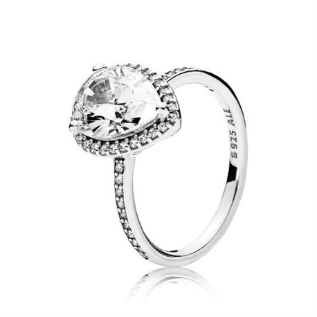 Anillo Pandora 196251CZ-54 Plata Circonitas Lágrima Radiante