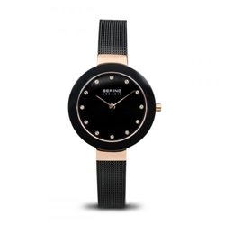 Reloj Bering 11429-166 Mujer Negro Acero Cuarzo