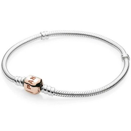 Pulsera Pandora 580702-17 Mujer Clip Moments Pandora Rose