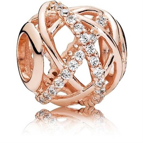 Abalorio Pandora 781388CZ Mujer Galaxia Rose