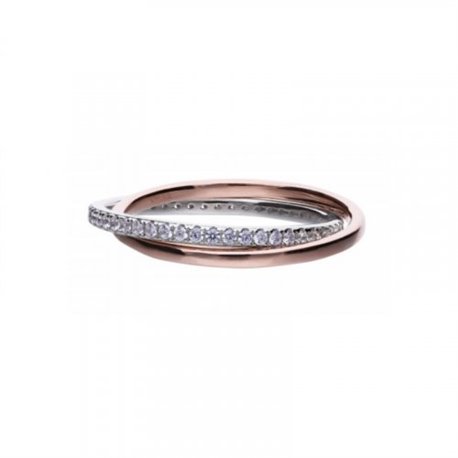 Anillo Diamonfire 6119621082165 Mujer Plata Circonitas Amanecer