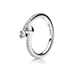 Anillo Pandora 191023CZ-56 Mujer Plata Circonitas Corazones para siempre