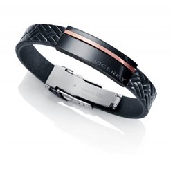 Pulsera Viceroy 75004P09010 hombre acero y piel