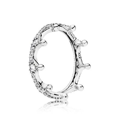 Anillo Pandora 197087CZ-56 mujer plata Corona Encantada