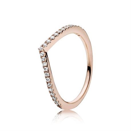 Anillo Pandora 186316CZ-52 mujer plata Circonitas Rose deseo Reluciente