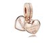 Abalorio charm Pandora 782072EN23 mujer plata Circonitas y esmalte Rose Corazones Madre e Hijo