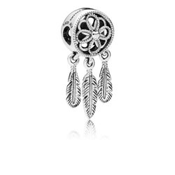 Abalorio colgante Pandora 797200 mujer plata Atrapasueños