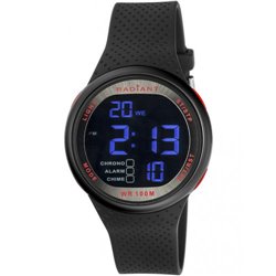 Reloj Radiant RA445602 Hombre Negro Silicona