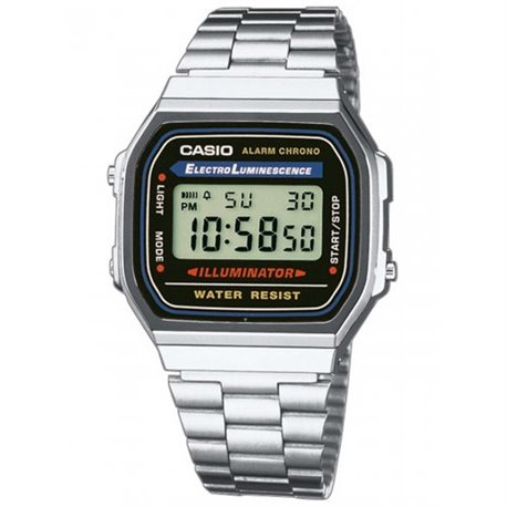 Reloj Casio A168WA-1YES Unisex Negro Acero Cuarzo