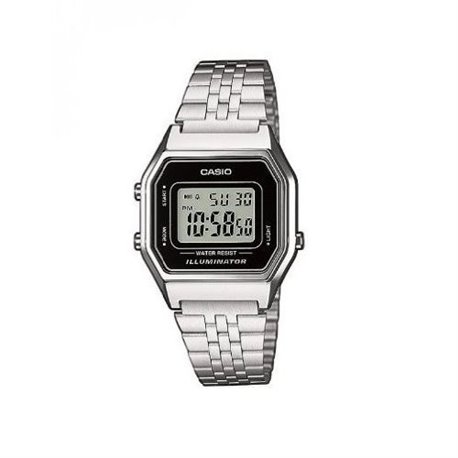 Reloj Casio Retro LA680WEA-1EF Cuarzo Mujer Negro Alarma